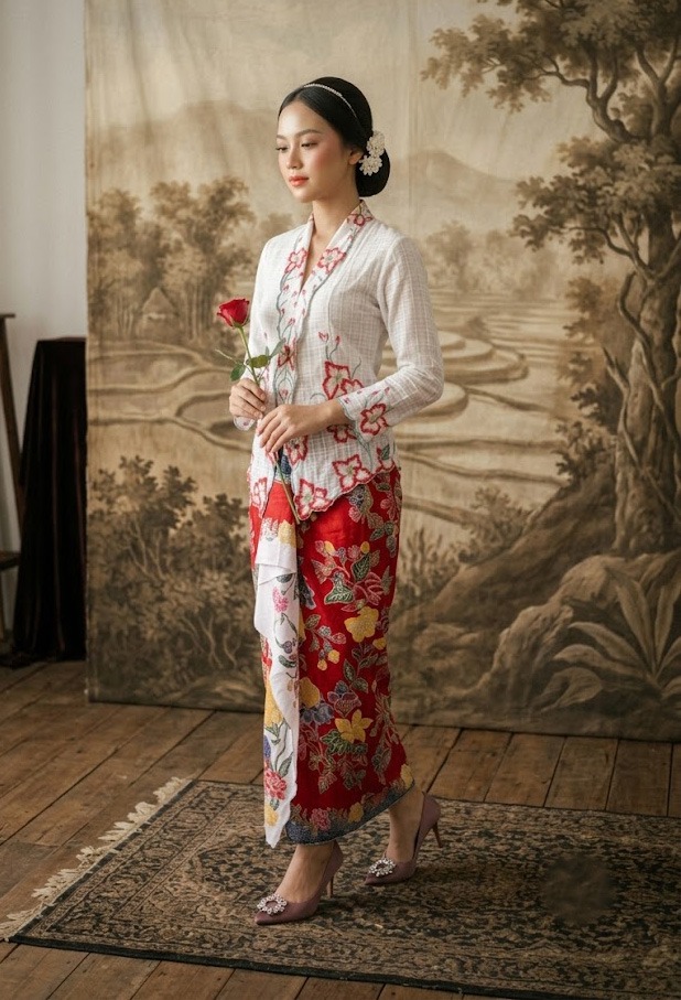 ZAALI - Kebaya Dara Waterlily