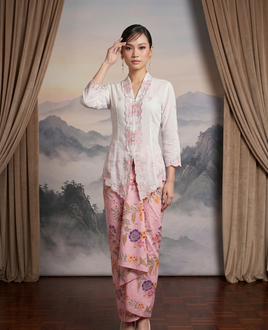 ZAALI - Kebaya Little Hibiscus