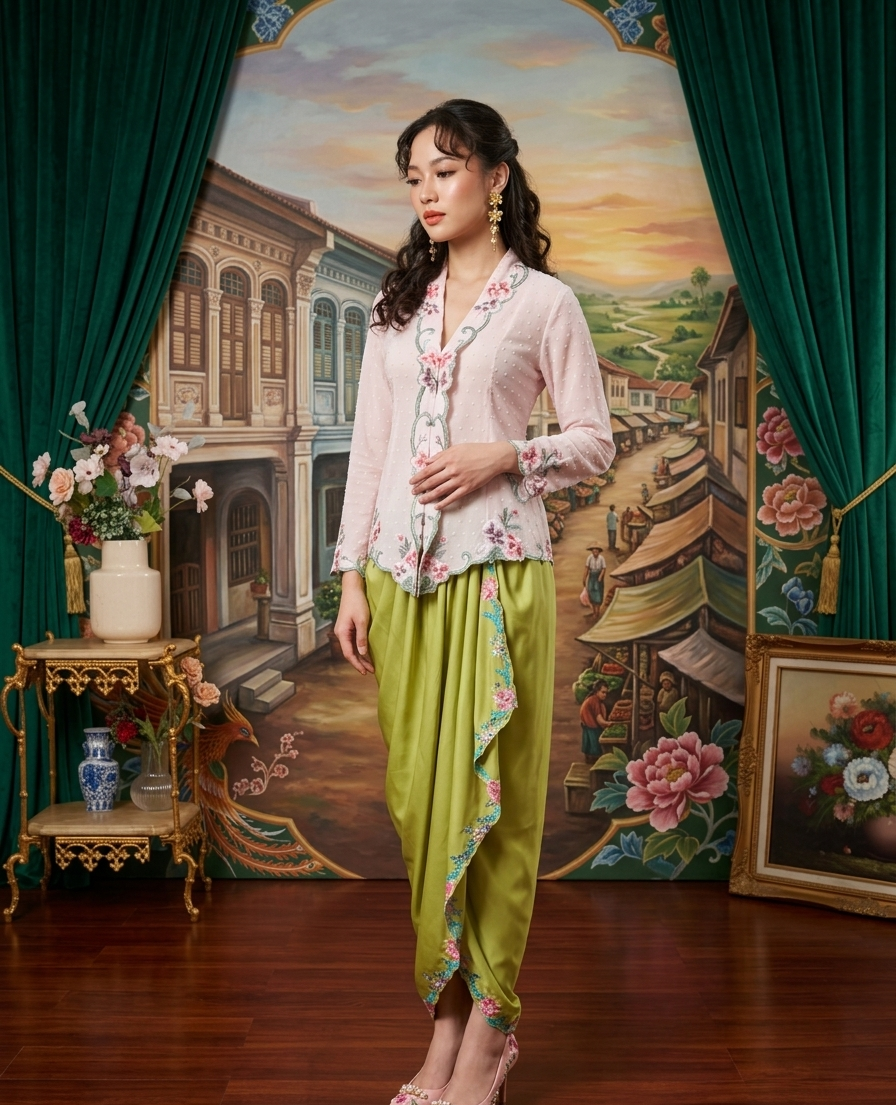 ZAALI - Kebaya Little Hibiscus