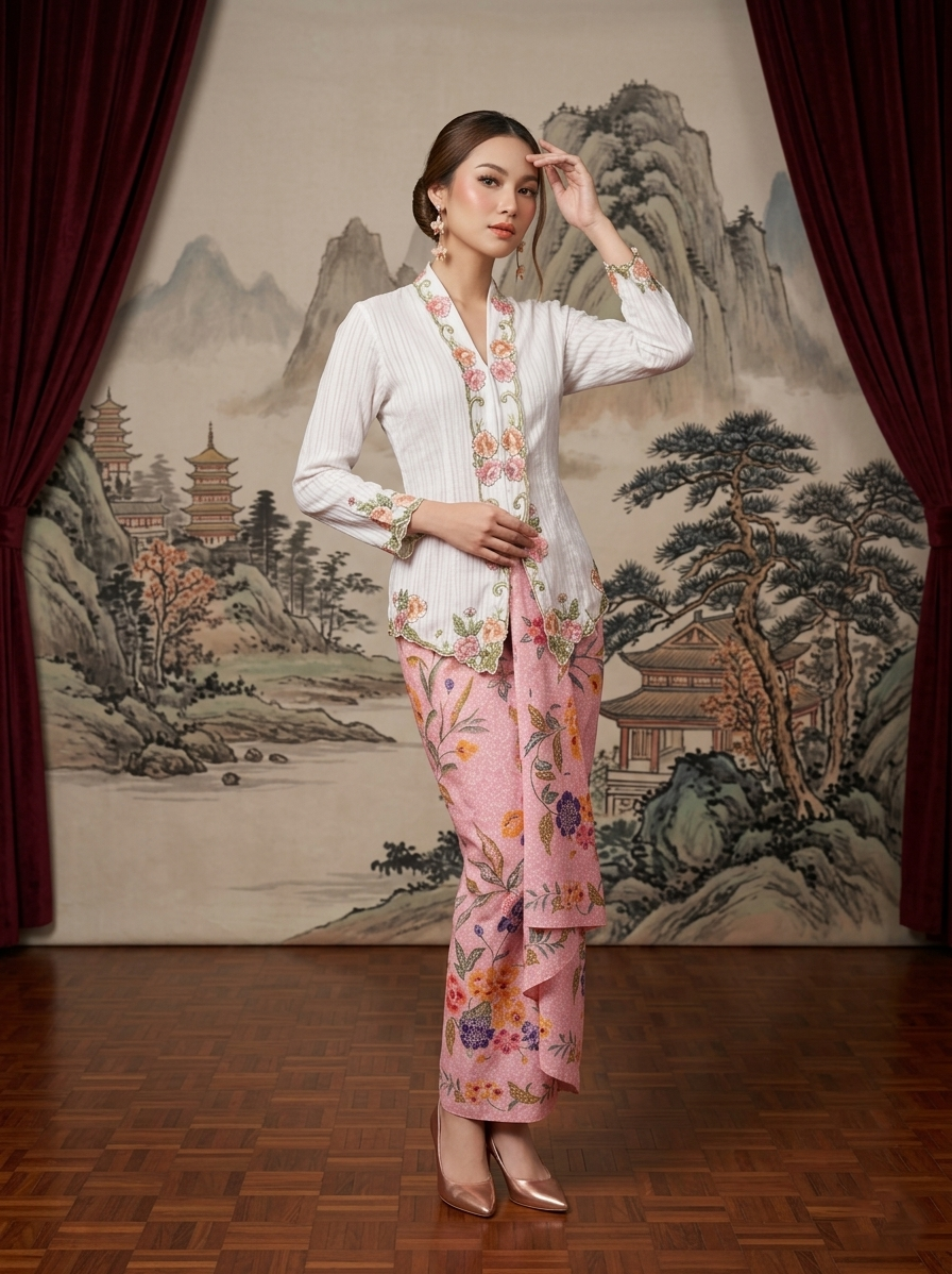 ZAALI - Kebaya Little Hibiscus