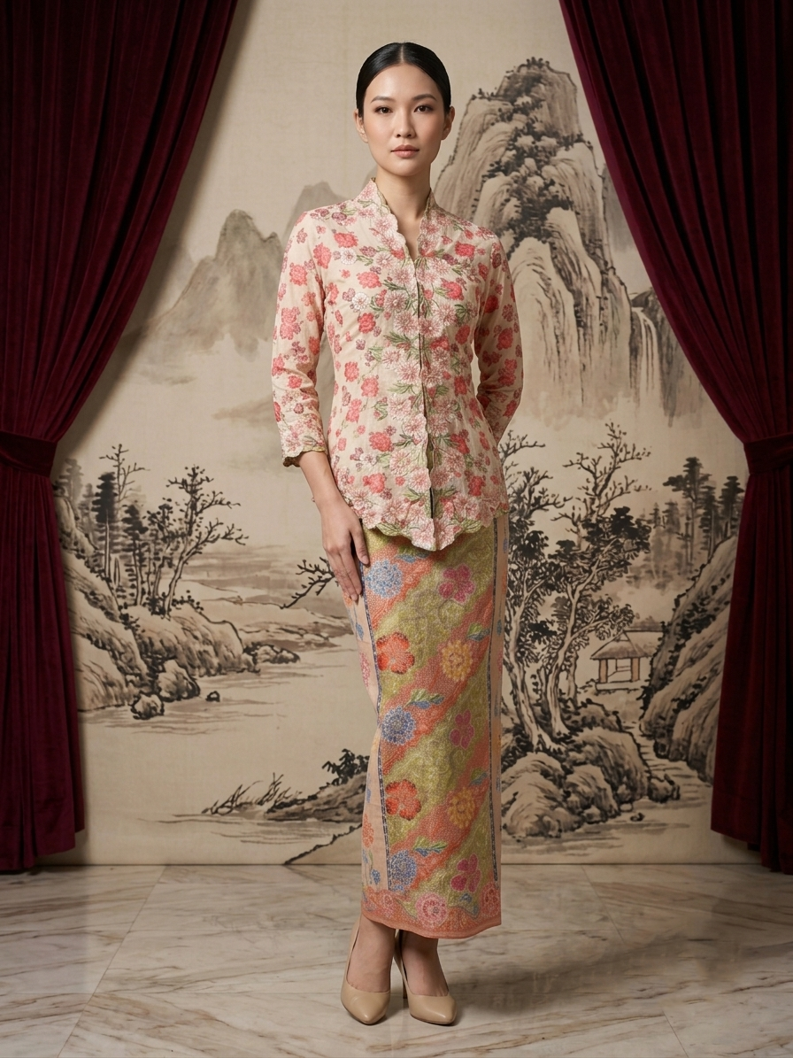 ZAALI - Kebaya Dara Waterlily