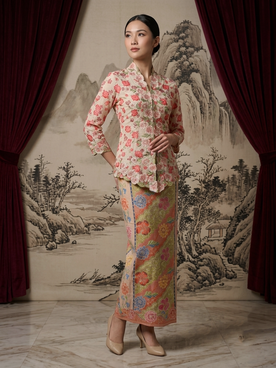 ZAALI - Kebaya Dara Waterlily