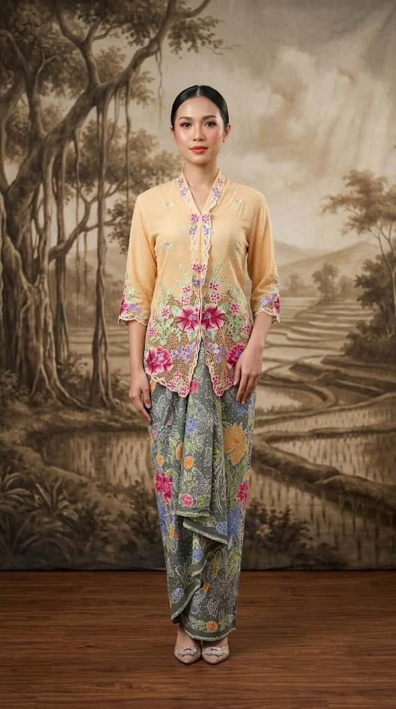 ZAALI - Kebaya Peony Embroidery