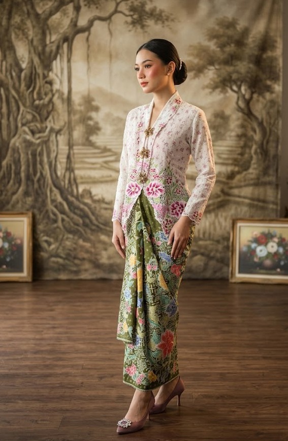 ZAALI - Kebaya Peony Embroidery