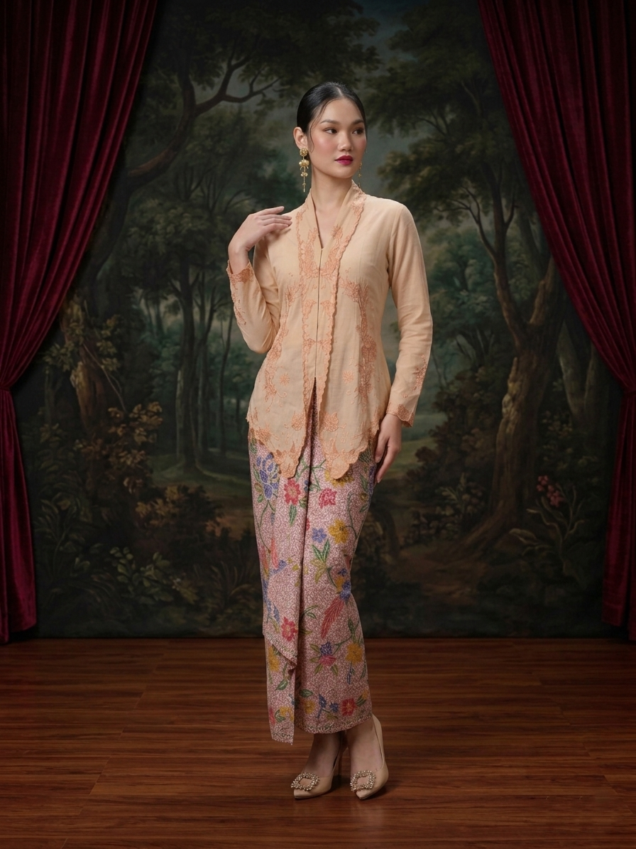 ZAALI - Kebaya Phoenix Beige