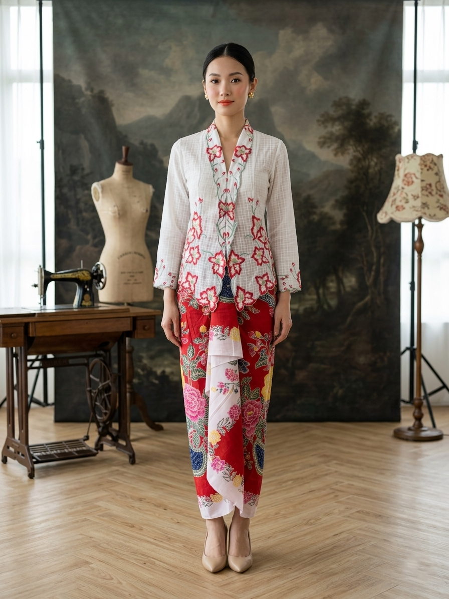 ZAALI - Kebaya Dara Waterlily