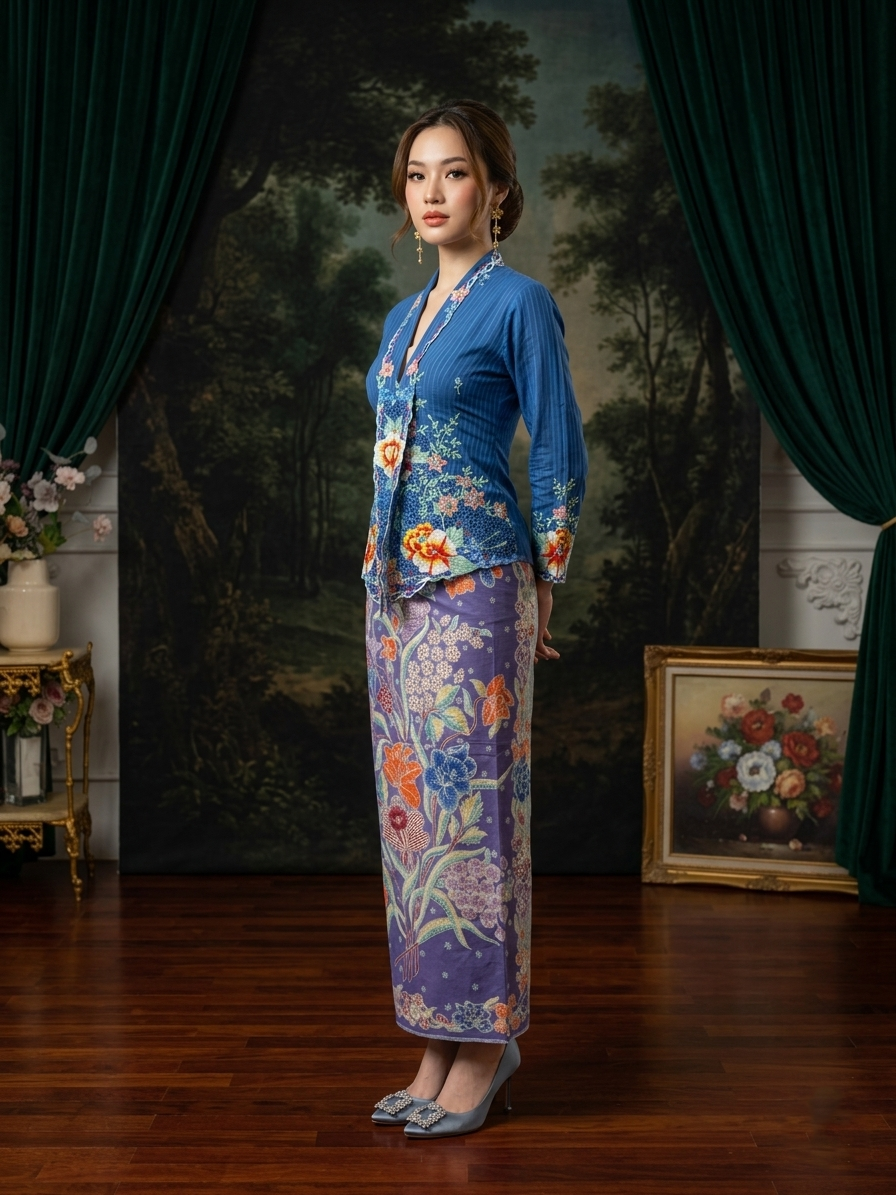 ZAALI - Kebaya Peony Embroidery