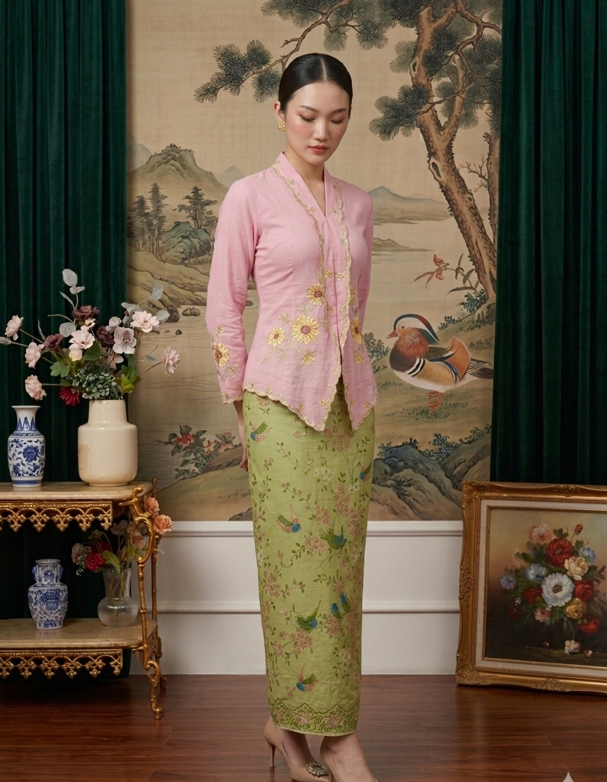 Kebaya Sunflower Embroidery