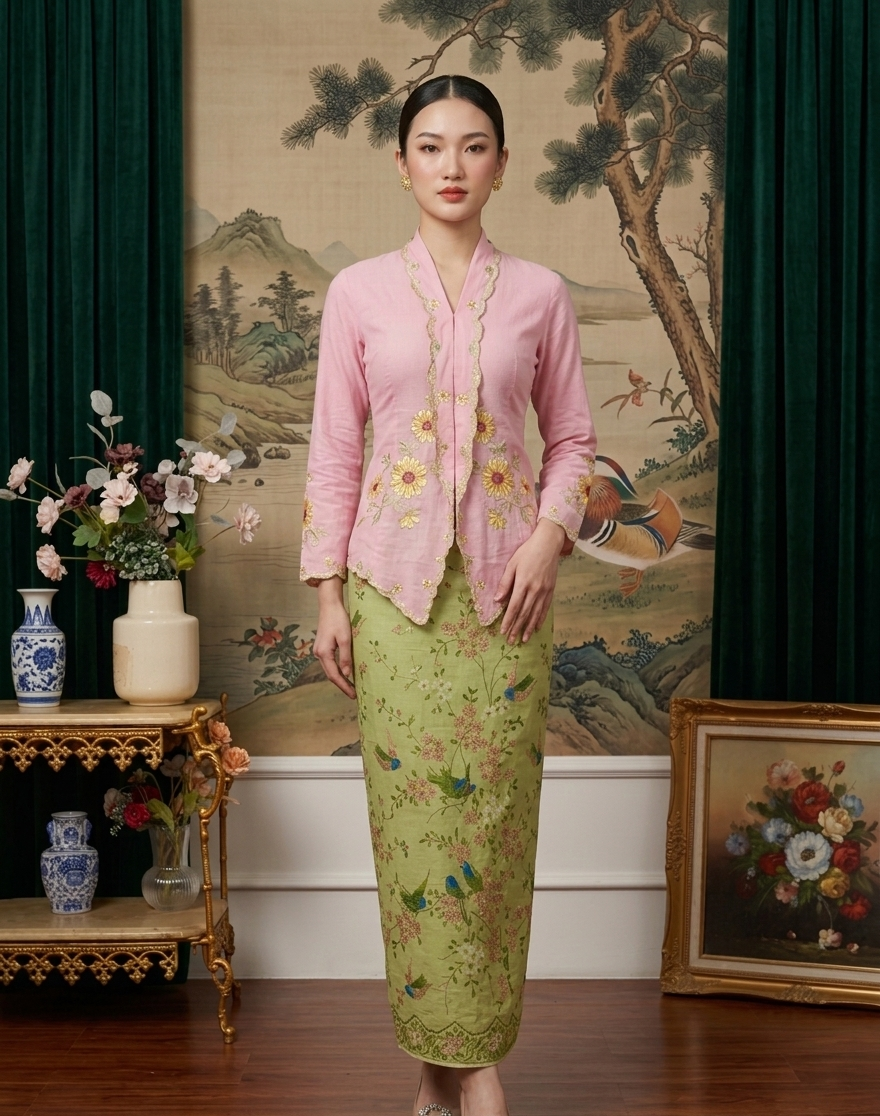 Kebaya Sunflower Embroidery