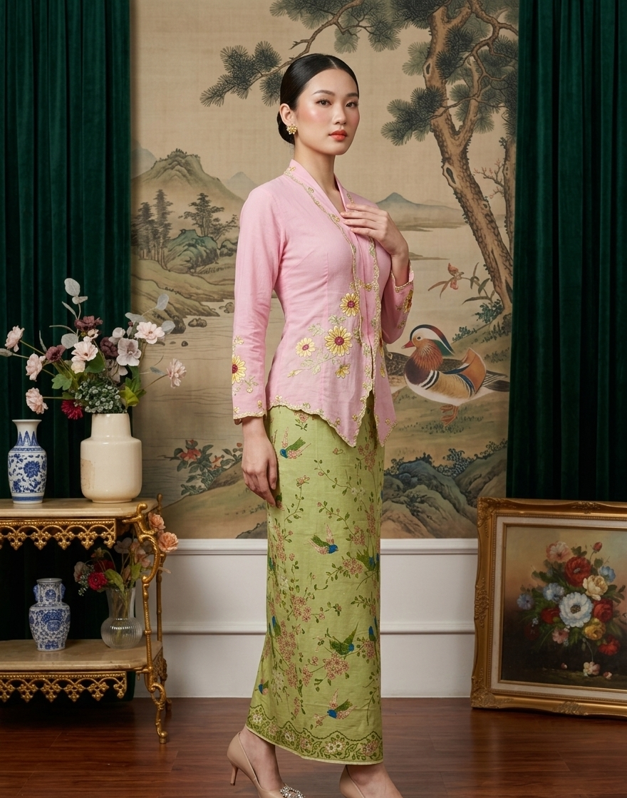 Kebaya Sunflower Embroidery