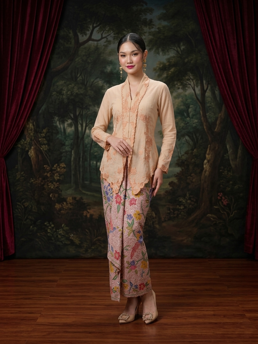 ZAALI - Kebaya Phoenix Beige