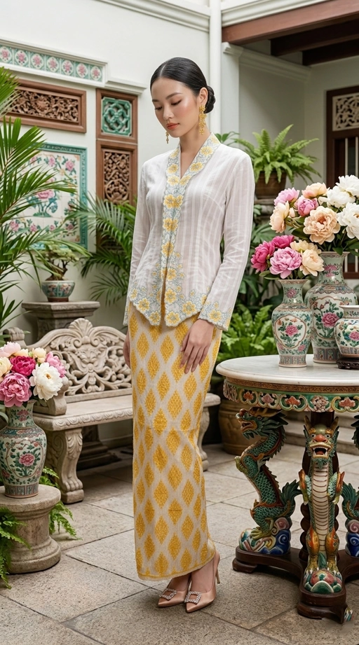Image of ZAALI - Kebaya Vintage Sunflower