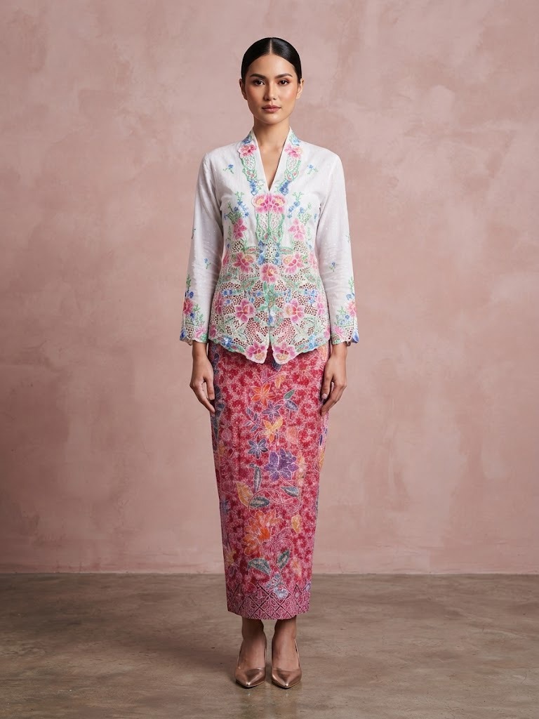 ZAALI - Kebaya Little Rose Flowery