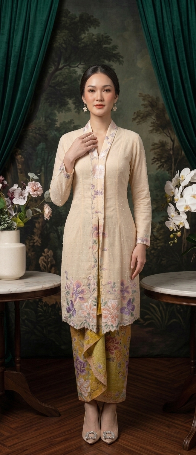 ZAALI - Long Kebaya Amaryllis