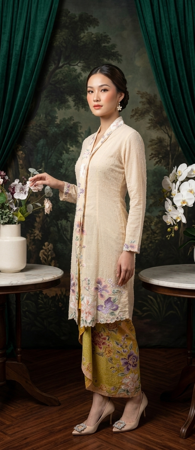 ZAALI - Long Kebaya Amaryllis
