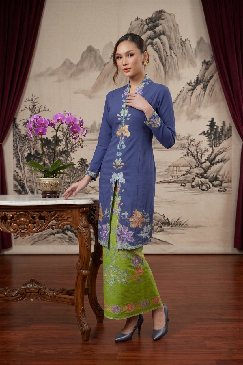 ZAALI - Long Kebaya Amaryllis