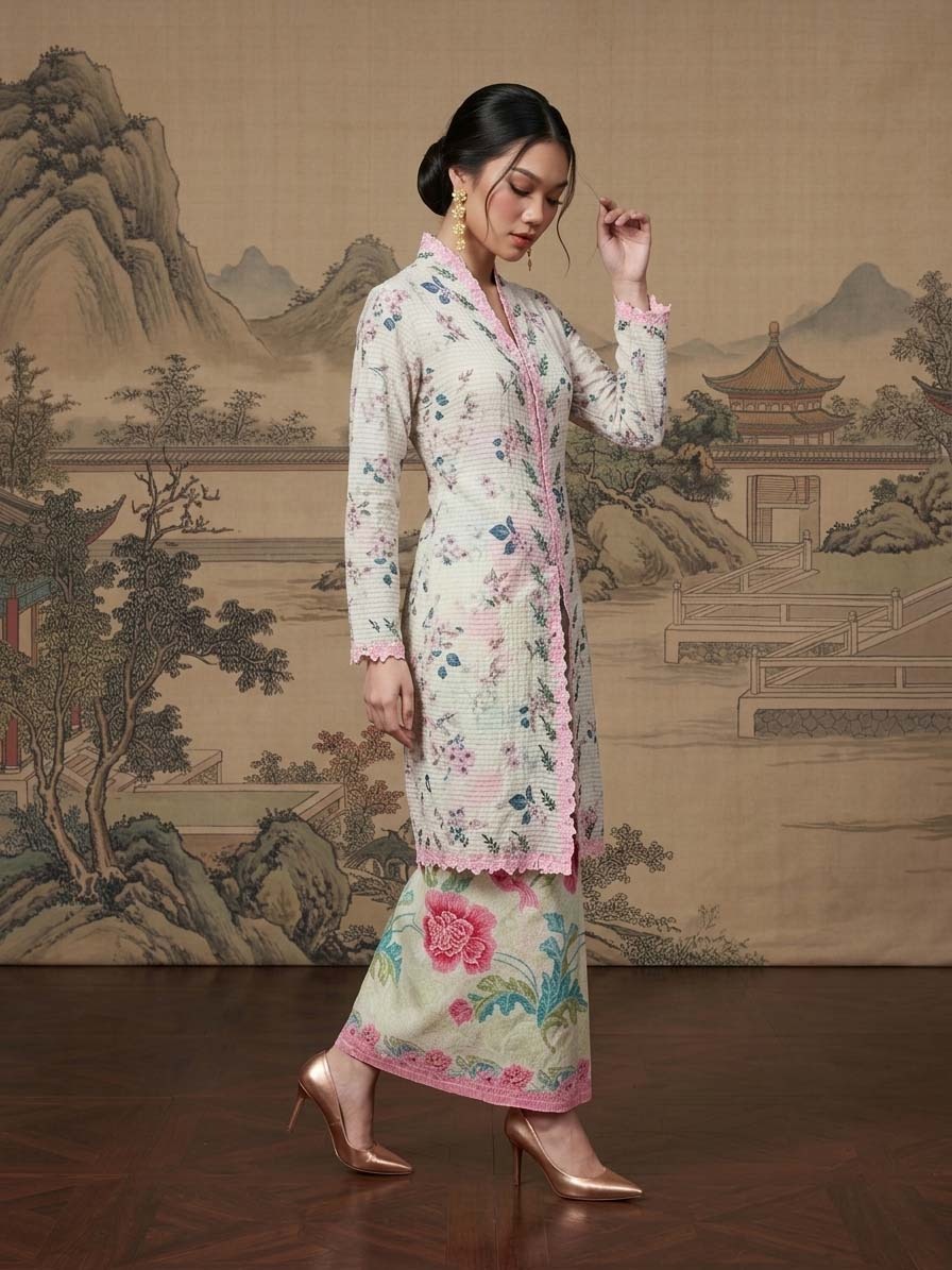 Long Kebaya Little Jasmine Set