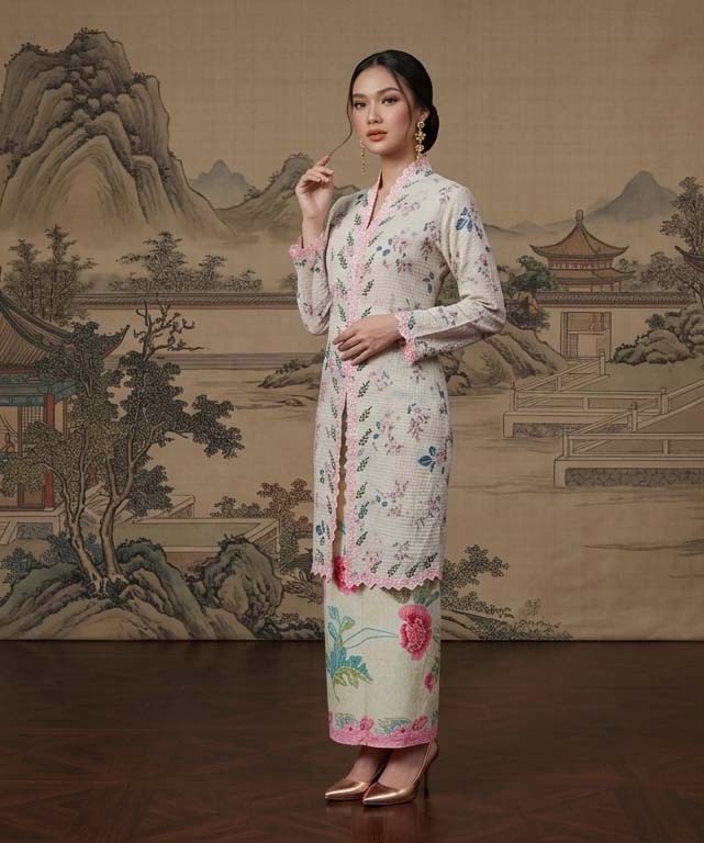 Long Kebaya Little Jasmine Set