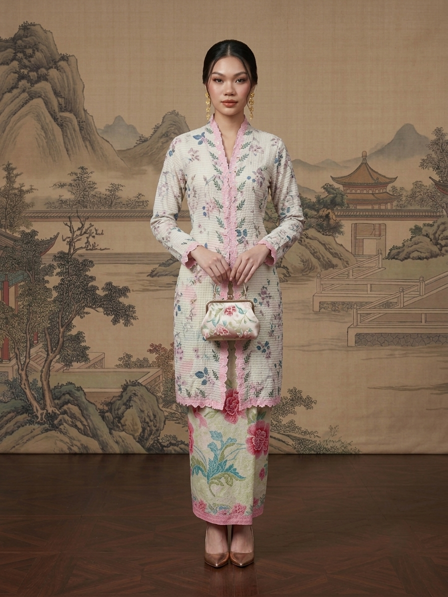 Long Kebaya Little Jasmine Set
