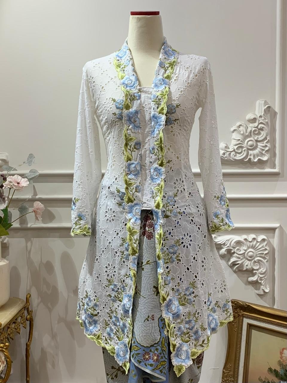 ZAALI - Long Kebaya Cotton Rose