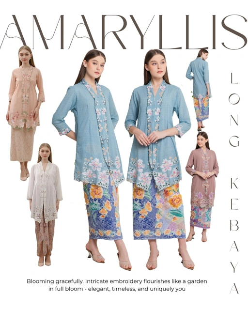 ZAALI - Kebaya Labuh Amaryllis