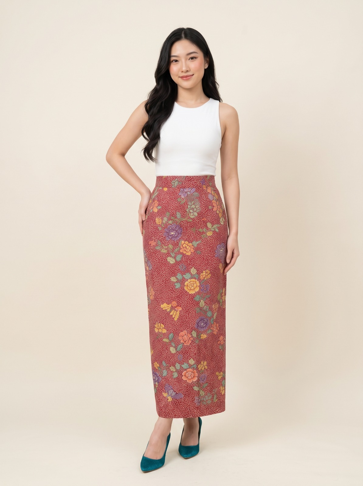ZAALI - Batik Maxi Skirt