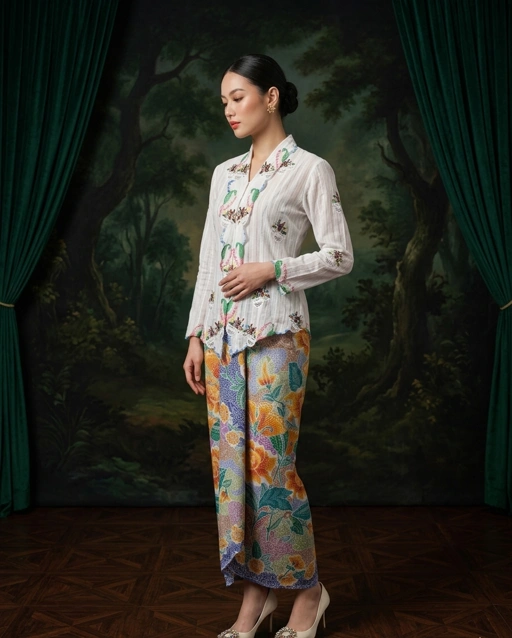 Image of ZAALI - Kebaya White Small Pot