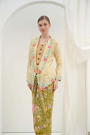 ZAALI Kebaya Dara Yellow Bougenville