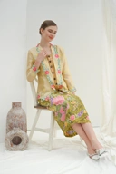 ZAALI Kebaya Dara Yellow Bougenville