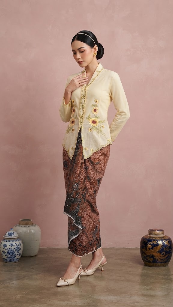 Kebaya Sunflower Embroidery