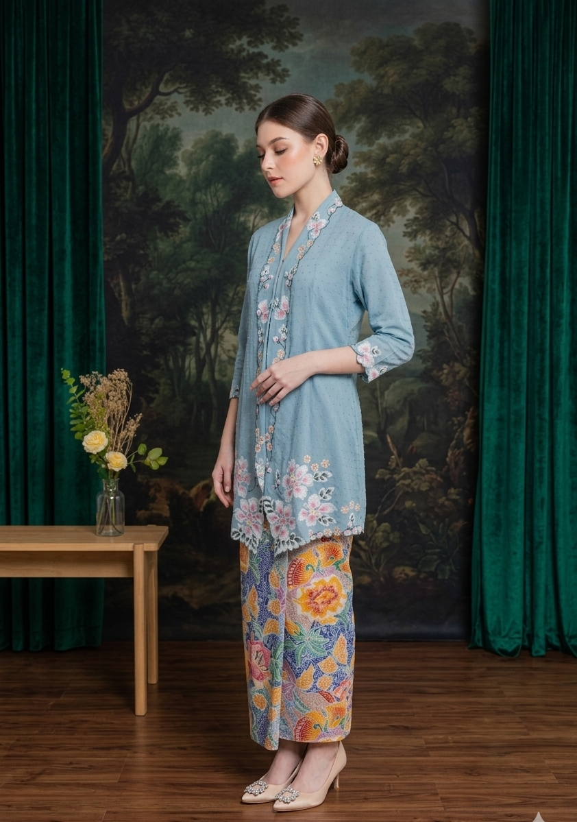 ZAALI - Long Kebaya Amaryllis