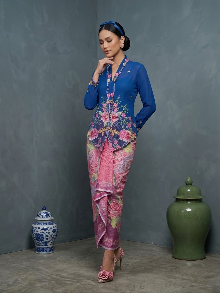 ZAALI - Kebaya Peony Embroidery