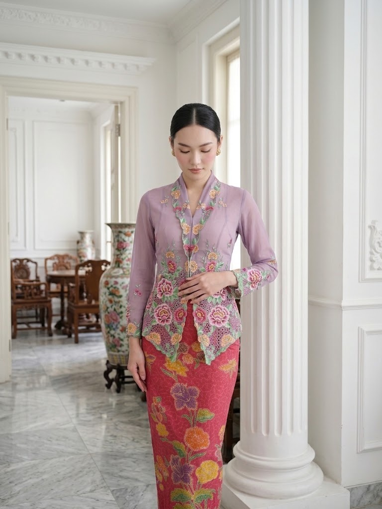ZAALI - Kebaya Gardenia Rose