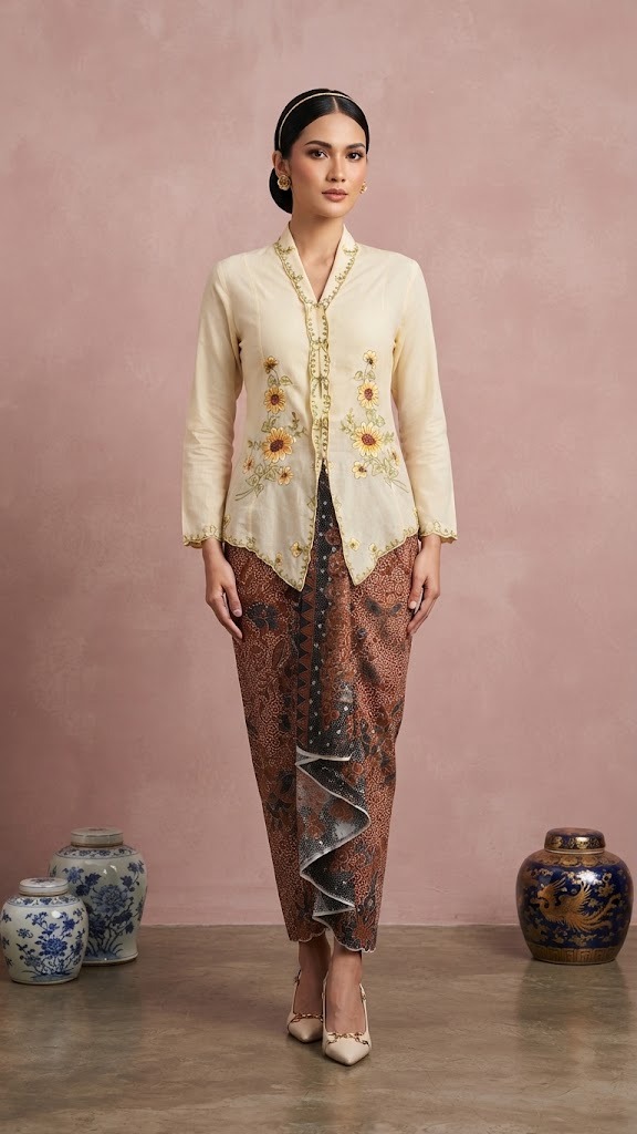 Kebaya Sunflower Embroidery