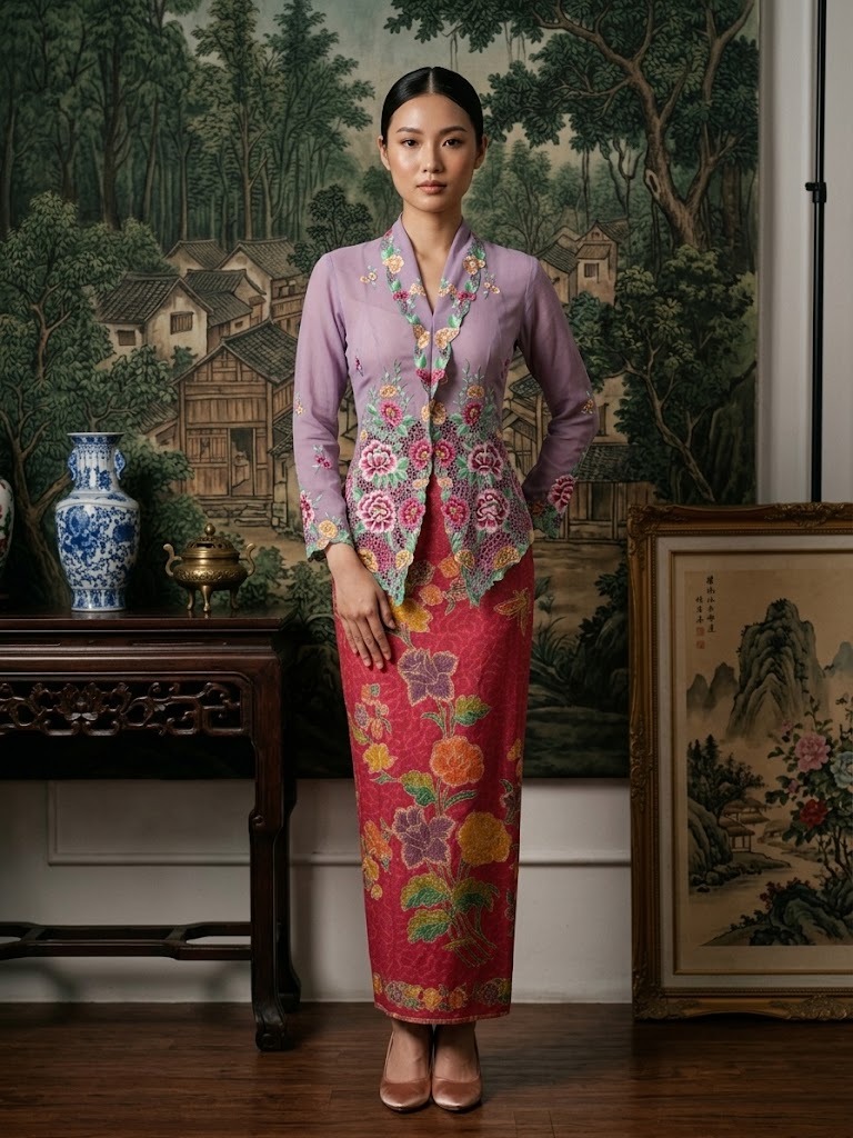 ZAALI - Kebaya Gardenia Rose