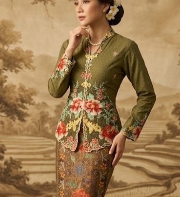 ZAALI - Kebaya Peony Embroidery