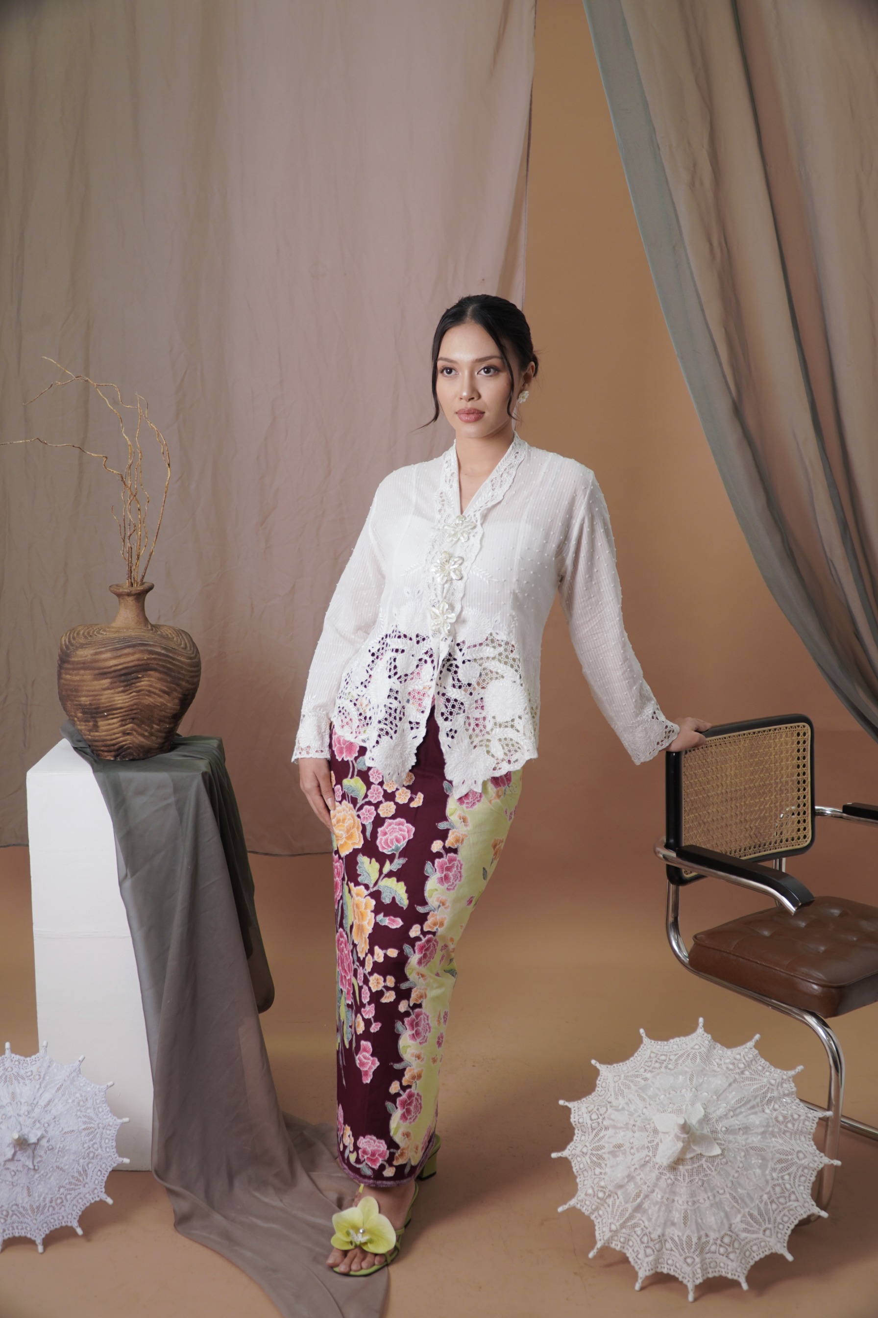 ZAALI - Batik Maxi Skirt