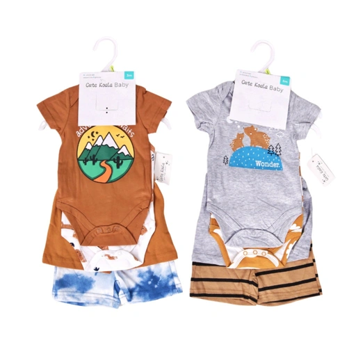 Image of Babyset 4pcs CKB Jumper Bayi Paketan (0-18bulan) Baju Bayi Kutung Celana Pendek