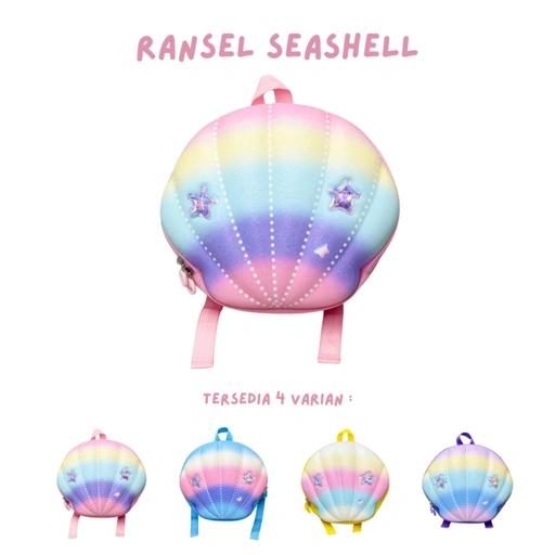 Image of Tas Ransel SEASHELL Backpack Sekolah Anak Paud SD