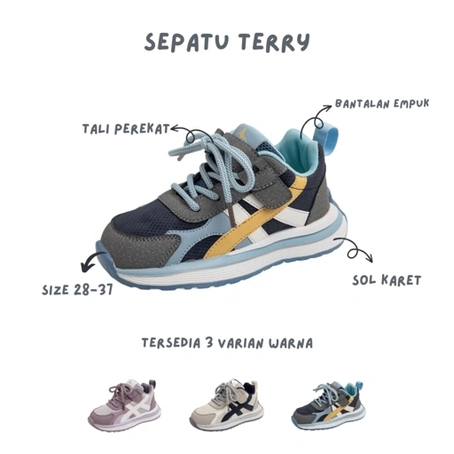 Image of (28-37) Terry Sepatu Sneakers Anak Remaja