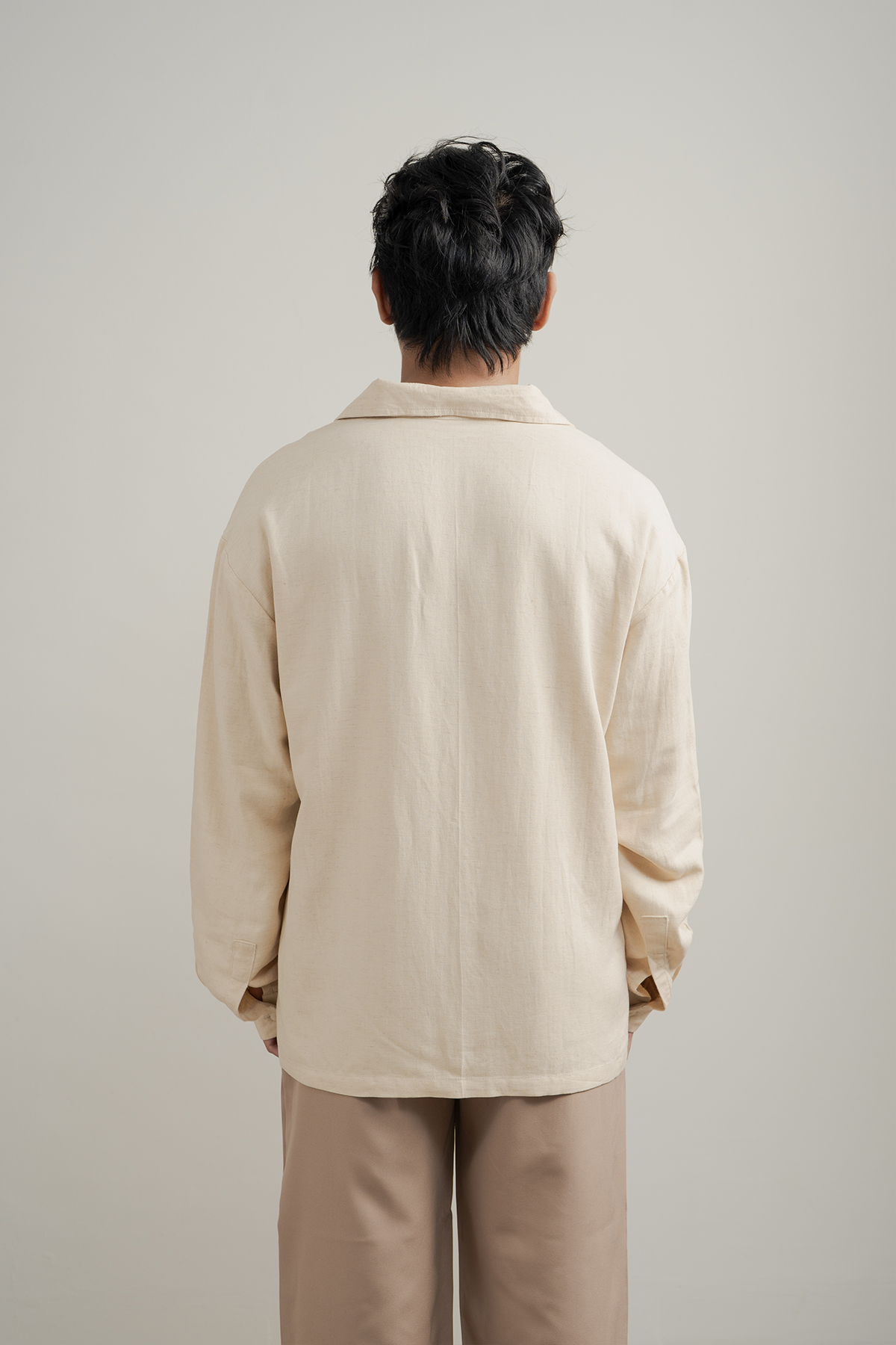 Zain Shirt in Cream Linen