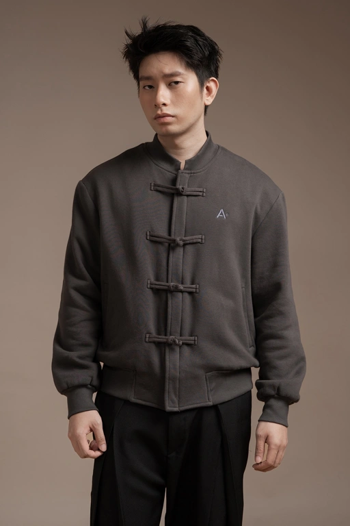 Image of Chou Bomber Jacket in Charcoal