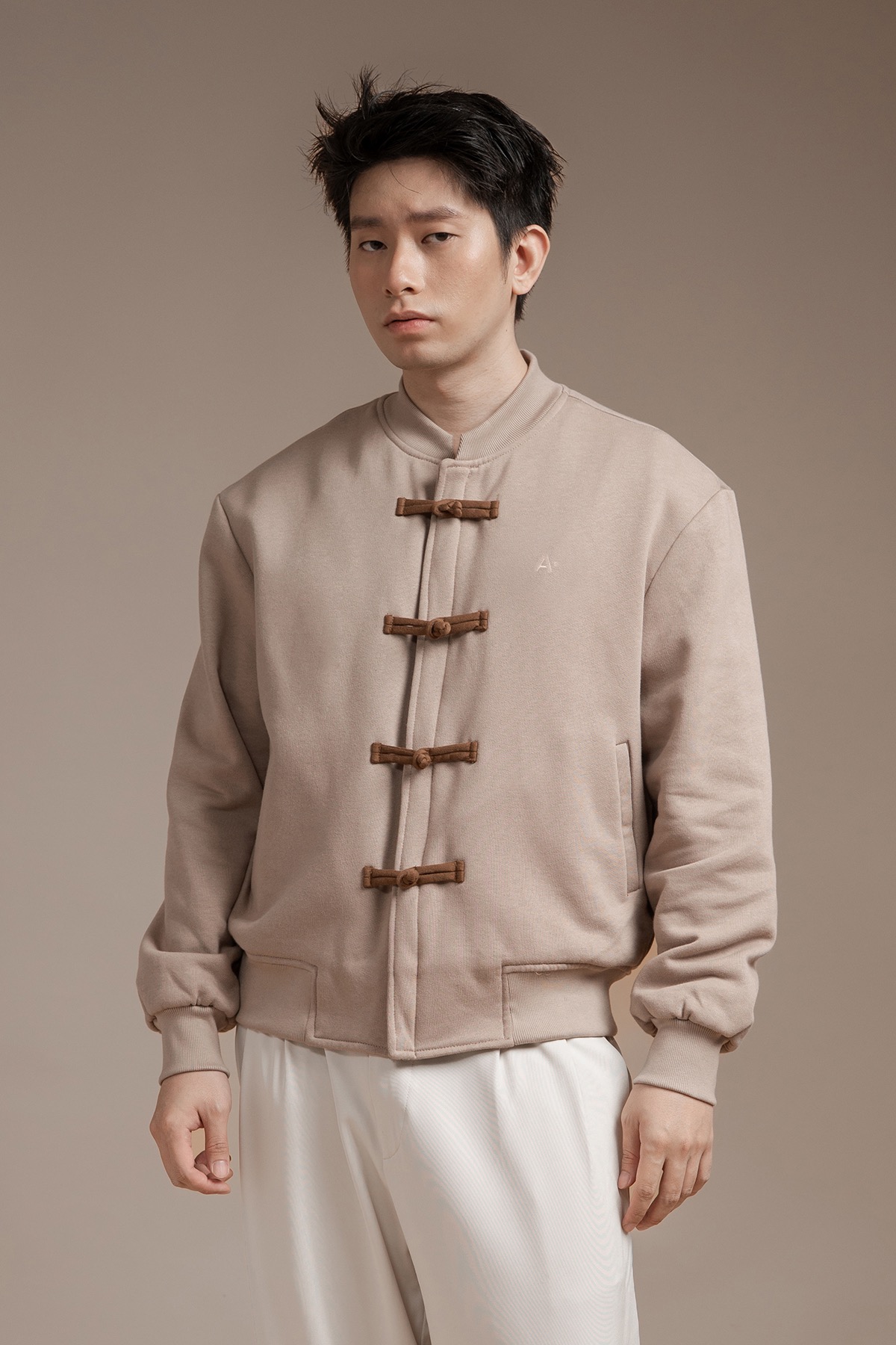 Chou Bomber Jacket in Latte