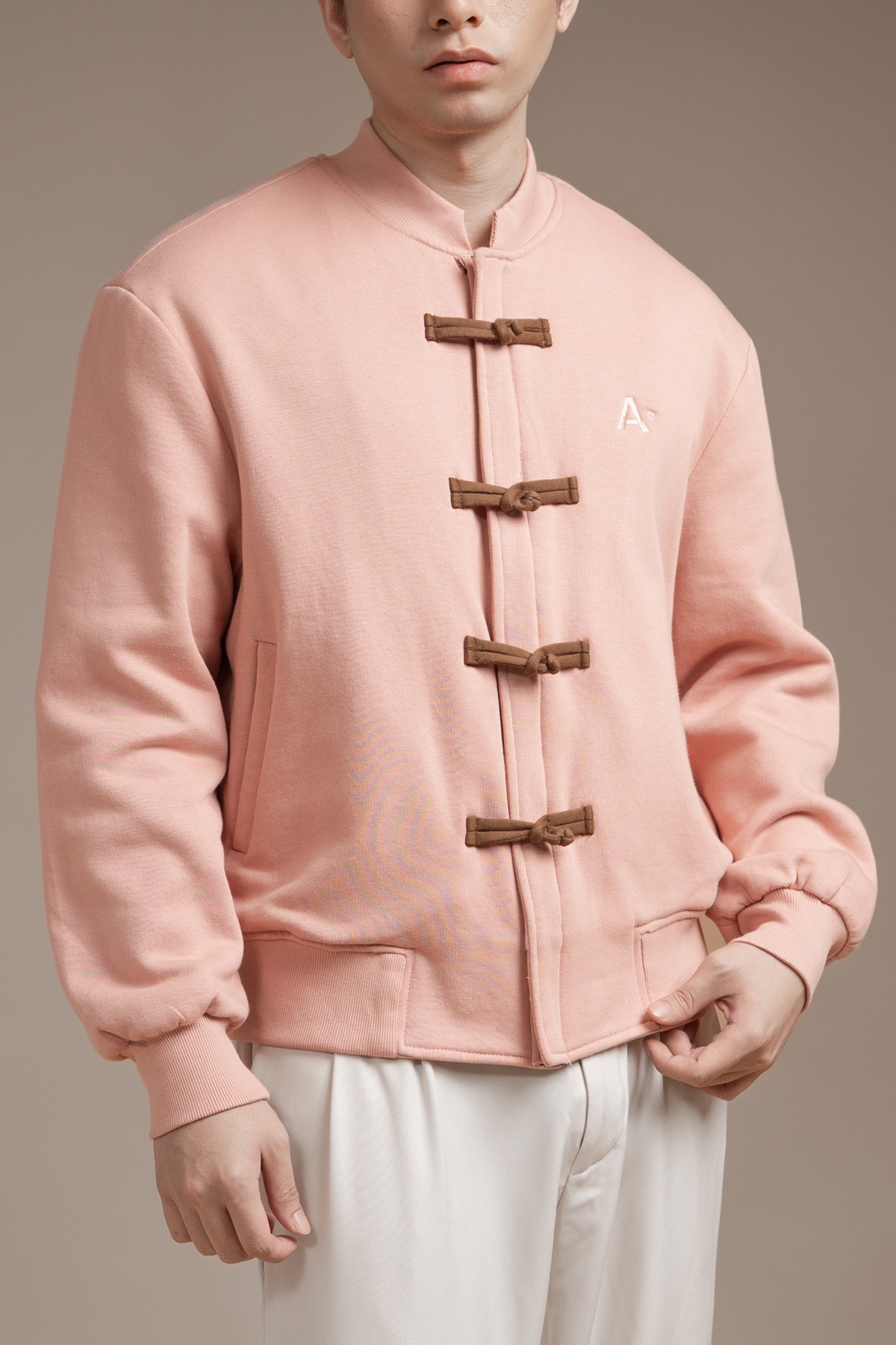 Chou Bomber Jacket in Dusty Pink