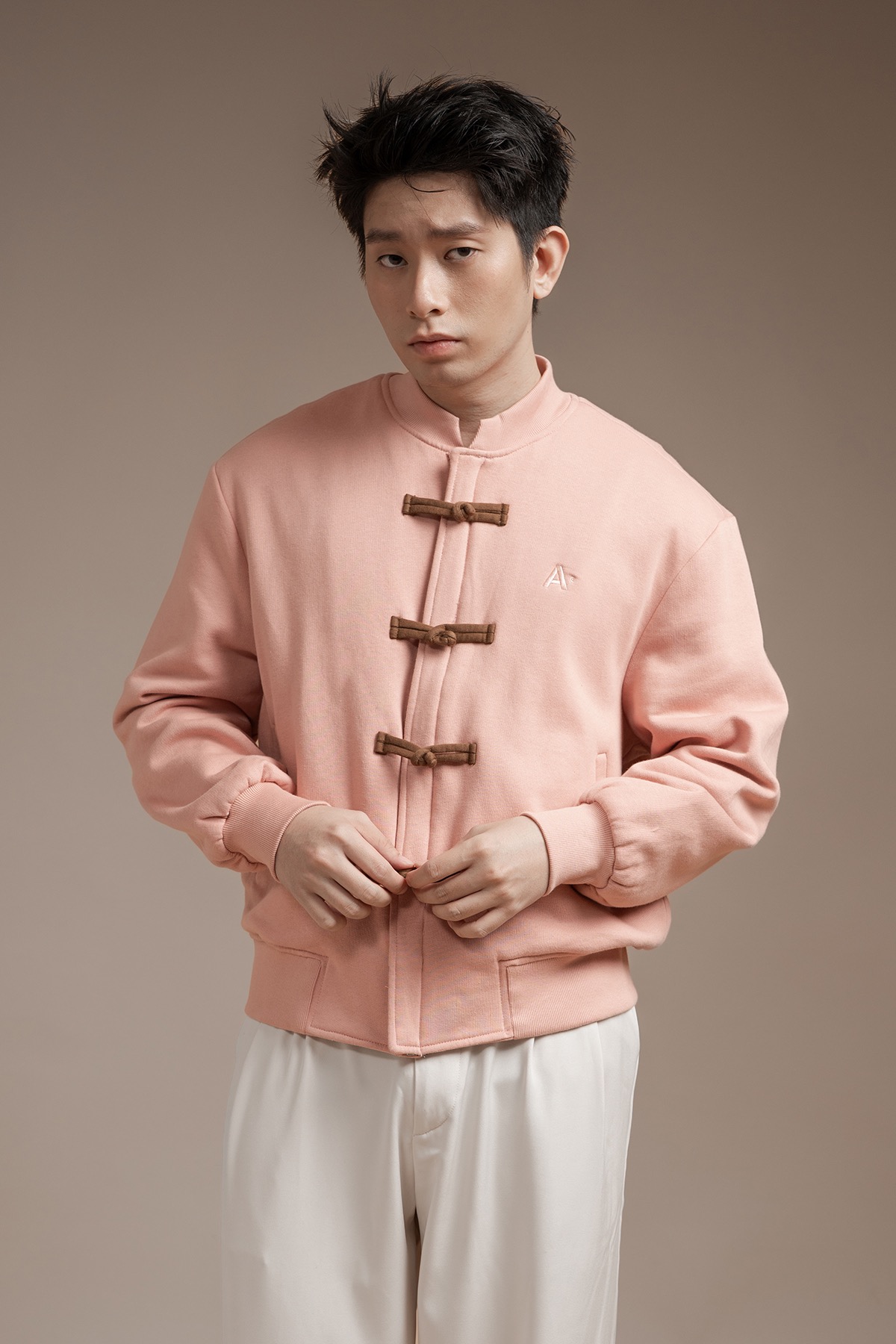 Chou Bomber Jacket in Dusty Pink