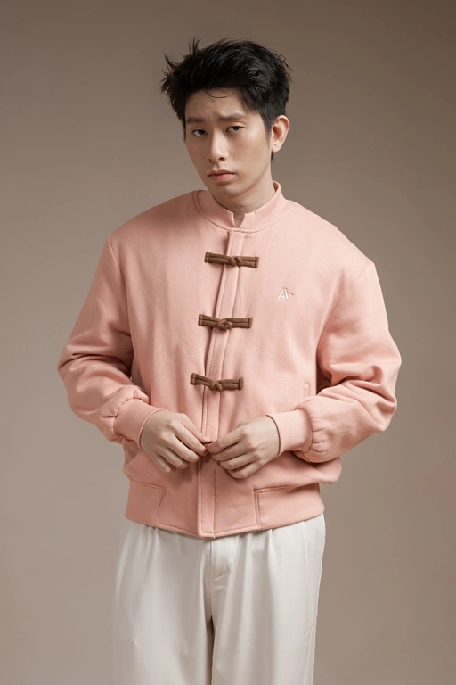 Image of Chou Bomber Jacket in Dusty Pink (PO 12 March 2026)