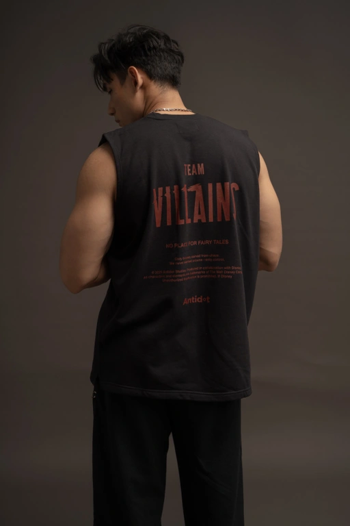 Image of PO Team Villains Sleeveless Tee in Black