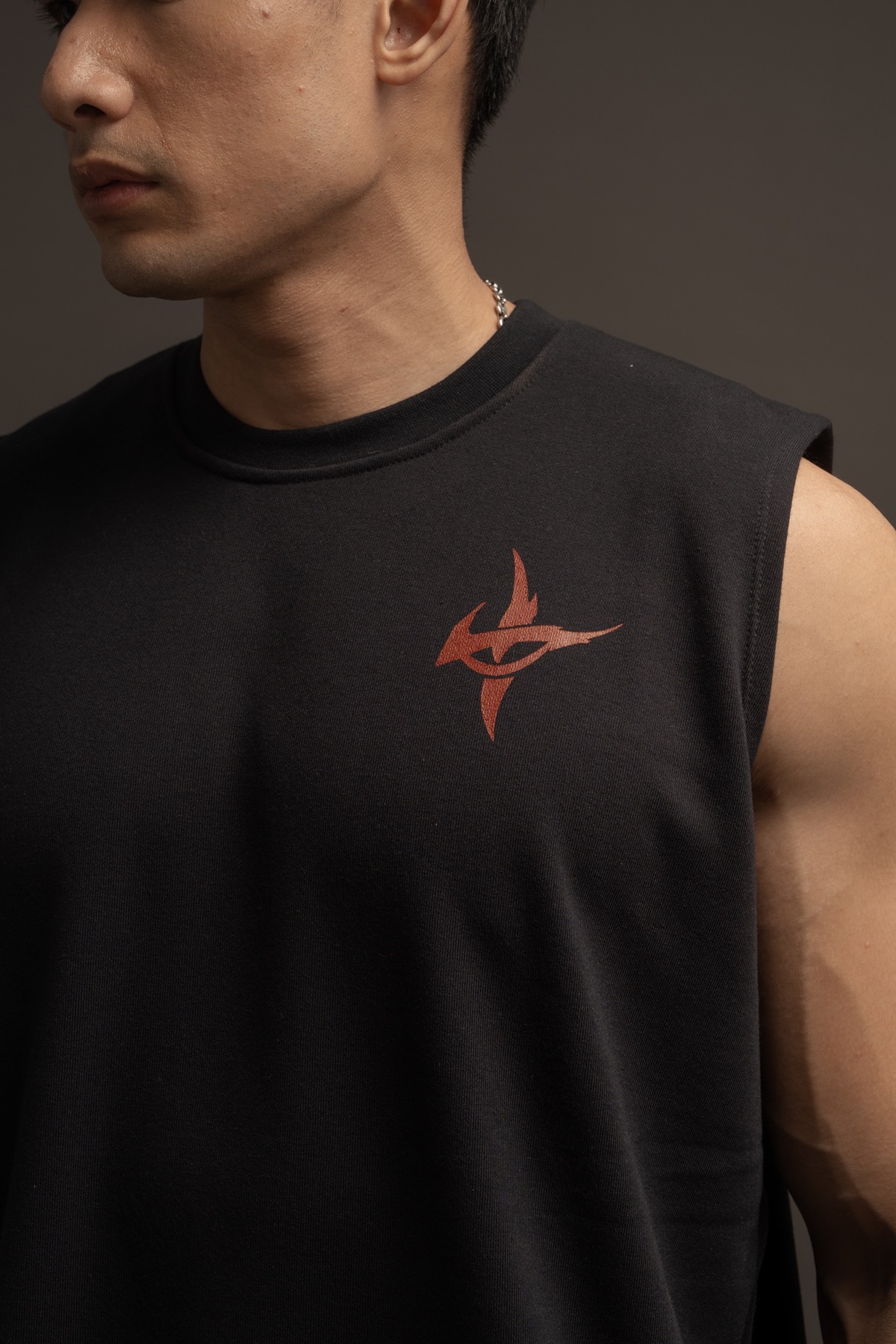 Team Villains Sleeveless Tee in Black