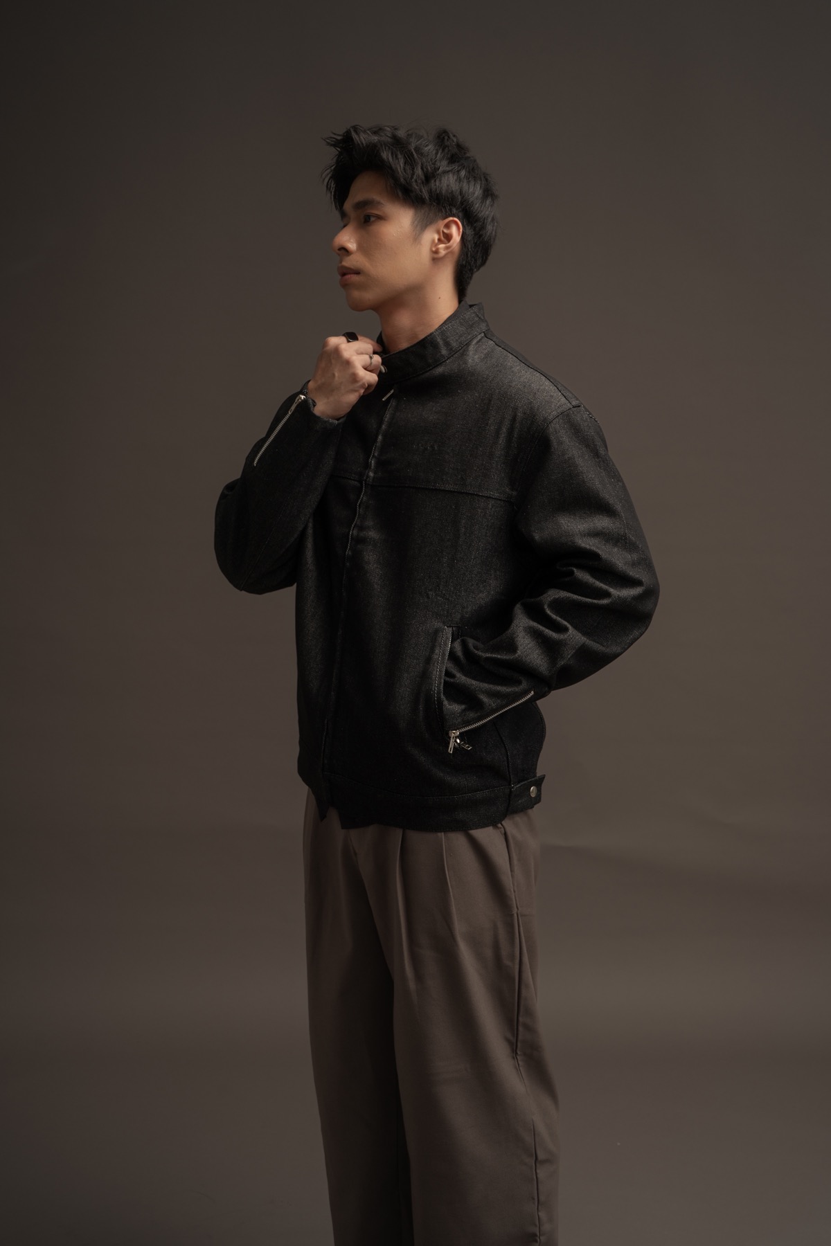 Authority Biker Denim Jacket
