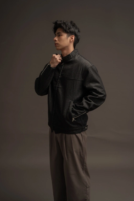 Image of Authority Biker Denim Jacket